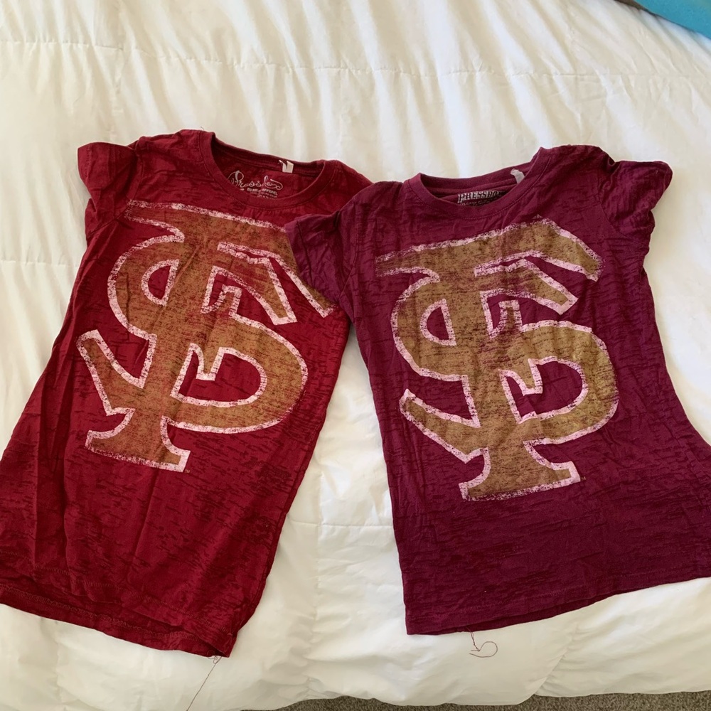 FSU Florida State - Red & Garnet Baby Tees - Medium & Large